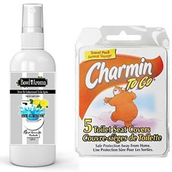 Coperture WC Charmin 5+Spray 1oz, Deodorante Bagno – Set 2 articoli