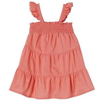 Sweet Smocked Rose Dress with Three Ruffles – 9 Months‑7.5 Years