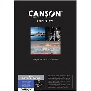 Canson Infinity Rag Photographique A3+ White Matte Inkjet Paper, 310gsm, 25 Sheets