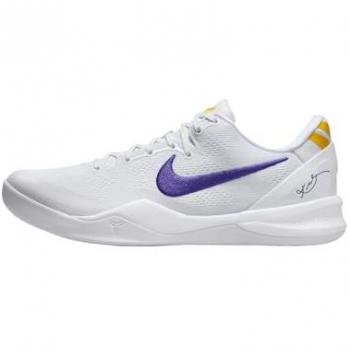 Kobe 8 Protro Herren Sportschuhe – White, Size 42, Mesh/Leather