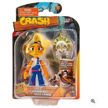 Figurine Collector Crash Bandicoot : Coco 11 cm + Masque Kupuna