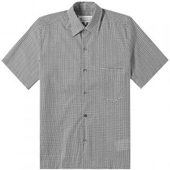 Large Grey Margiela Maison Patterned Tee with Short Sleeves