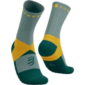 Chaussettes Compressport Ultra Trail V2.0 couleur gris orange Taille 3