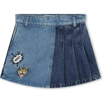 Short en jean effet jupe Kenzo KIDS FILLE 8A Bleu