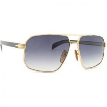 DB 7102/S RHL 9O 61 David Beckham, lunettes de soleil, 61 MM, jaune et noir
