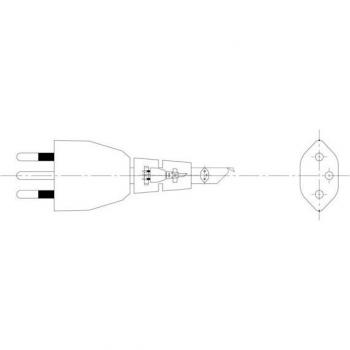 Câble AEG en métal, 2450 mm, EU