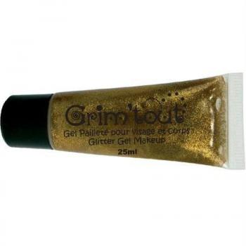 Gold‑Glitzer‑Make‑Up‑Gel – GRIM TOUT, parabenfrei, 25 ml