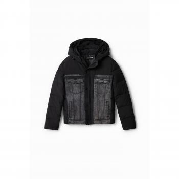 Chaqueta de niño Desigual, padded híbrida, Negro, 13/14