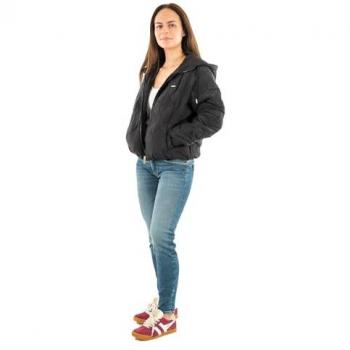 Doudoune Femme Guess IVY Zip Hoodie Noir