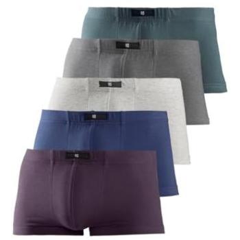 HIS Herren-Boxershorts 5 Stück – Unifarben, 95% Baumwolle, 5% Elasthan