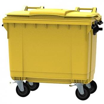 Conteneur ESE Jaune 660L avec Couvercle