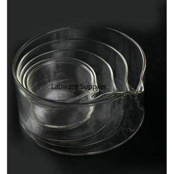 Laboratory Glass Crystallization Plate with Spout, Diameter 60/90/100/125/150/180mm