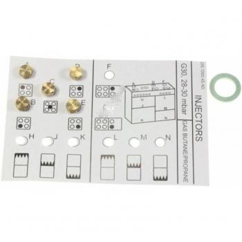 Kit complet injecteurs gicleurs butane pour cuisinière four BEKO (72102)