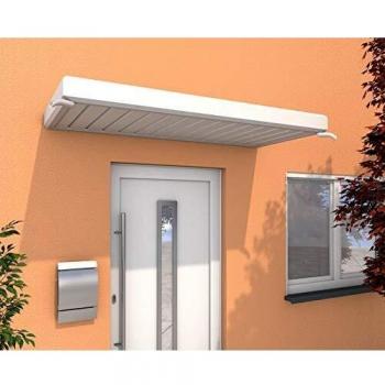 Gutta Rechteckvordach NM 200 Aluminium weiß