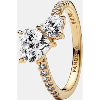 Anello Timeless Pandora Doppio Cuore Brillante senza Tempo 161198C01