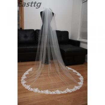 Real Veu De Noiva Schleier Hochzeit Elfenbeinfarben