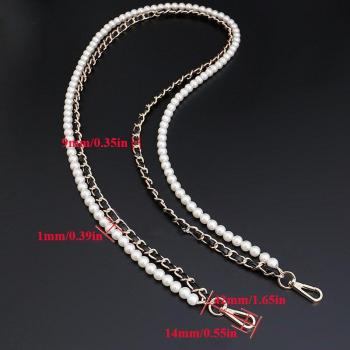 Mini correa de perlas para bolsos