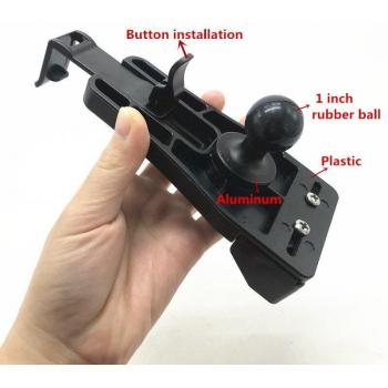 Cell Phone Mount with 1/4-20 Female Thread and 1-Inch Ball for 4.3-5.5 Inch Smartphones