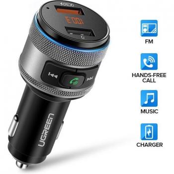 Cargador USB para coche con FM y carga rápida QC 3.0 de Ugreen