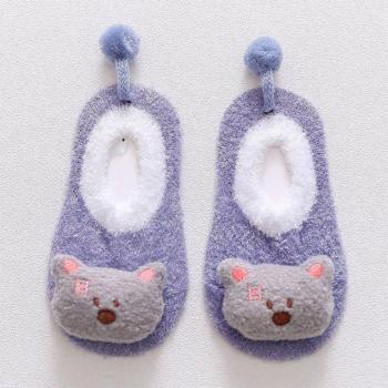 Calcetines suaves y cálidos para bebés con dibujos de animales, antideslizantes, para niños de 0 a 2 años