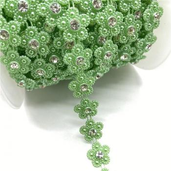 1 Yard Rhinestone and Pearl Jewelry Trim
