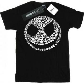Black Nightmare Jack Skull Collage T‑shirt for Women