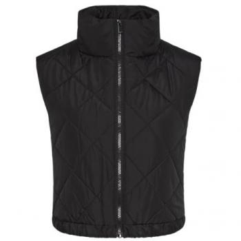 Chaqueta Ligera sin Mangas de Piel Sintética