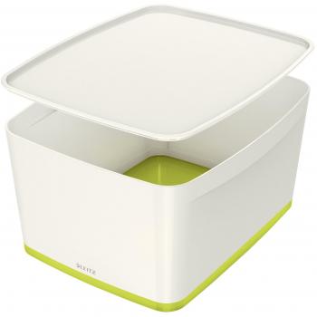 18‑Liter Leitz A4 MyBox Plastic Storage Container – Glossy Finish