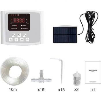 Kit de riego por goteo automático, 10m, 15 unidades