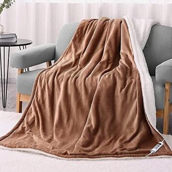 ThermaSoft Electric Blanket – Large 130x180cm Warm Flannel Throw