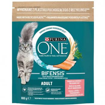 Purina One Bifensis Adult Salmone Piatto Secco per Gatti 800 g