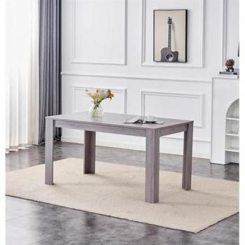 6‑Person Grey Wooden Dining Table, KOSY KOALA – 140 × 80 cm