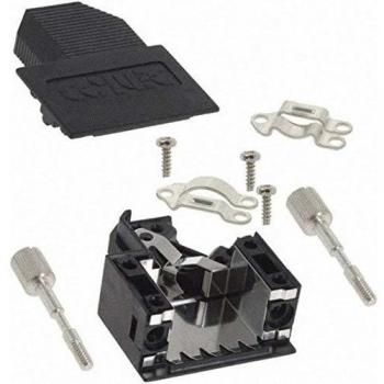 Conec D-SUB Anschlussgehäuse 15-polig 45° Schwarz 165X00789XE