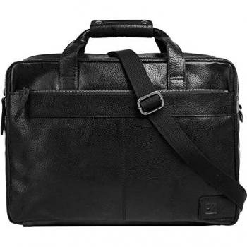 BODENSCHATZ Leder Aktentasche mit Notebookfach