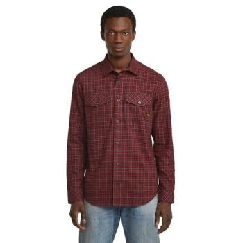 Herrenlangarmshirt G‑Star Marine Slim (100 % Baumwolle) – Braun – S