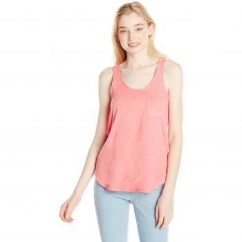 Volcom Damen‑O/D-Tank Top “Lived In” – Elektrisches Korallenblau, XS