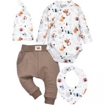 NINI 1‑teiliger Hundebody – 100 % Baumwolle, Weiß