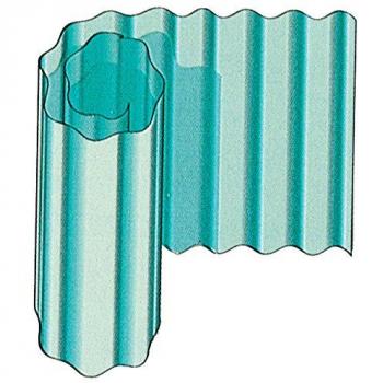 80 Ondulé Plastique Neutre H.200