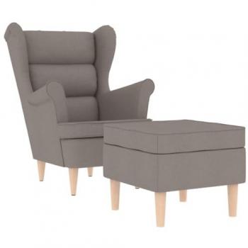 Poltrona Comfort Talpa Grigia con Poggiapiedi