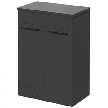 Napoli 390 Floor Standing Vanity Unit with Gunmetal Grey Handles