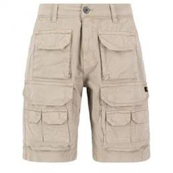 Alpha Industries Men's Vintage Sand Battle Shorts with Cargo Pocket, Brown, Size W36