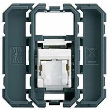 Prise RJ45 2 modules HAGER GALLERY 5E
