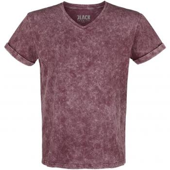 EMP Black Premium Burgundy Casual Tee – Men’s S‑5XL, Wash Treatment