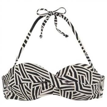 LASCANA Geometrisches Bügel-Bandeau-Bikini-Top Cleo