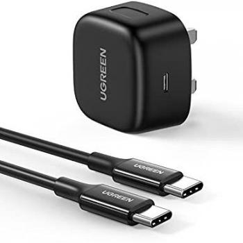 UGREEN 25W USB-C QuickCharge Wall Charger (Samsung, iPhone, iPad)
