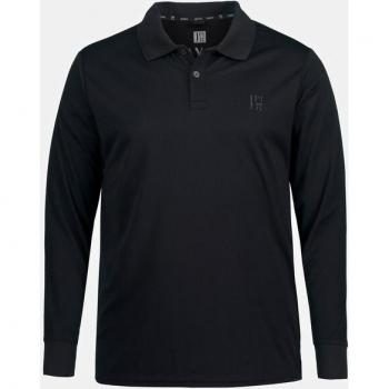 Polo da golf JAY-PI uomo maniche lunghe nera 4XL QuickDry