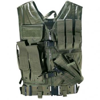 Chaleco de combate militar verde oliva