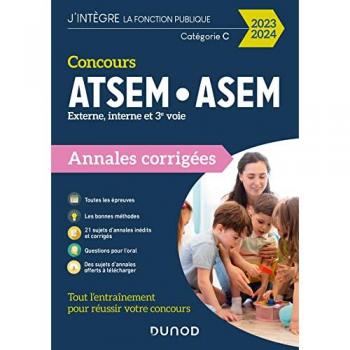 Concours ATSEM/ASEM: Annales corrigées 2023-2024 (2023)