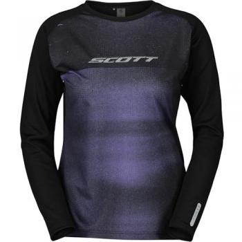 Scott Women’s Tee Trail Tuned L/S XL Cykeltrikå – Schwarz/Blau