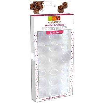 SCRAP COOKING 6752 Moule Rigide Chocolat Roses